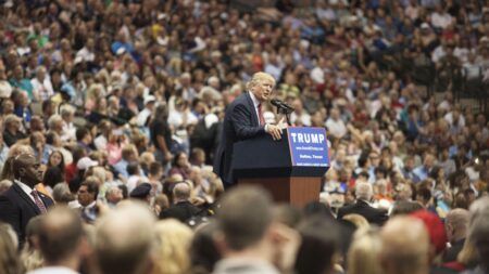 At Massive Dallas Rally, Trump’s Speech Lacks Policy : It’s All Politics – NPR