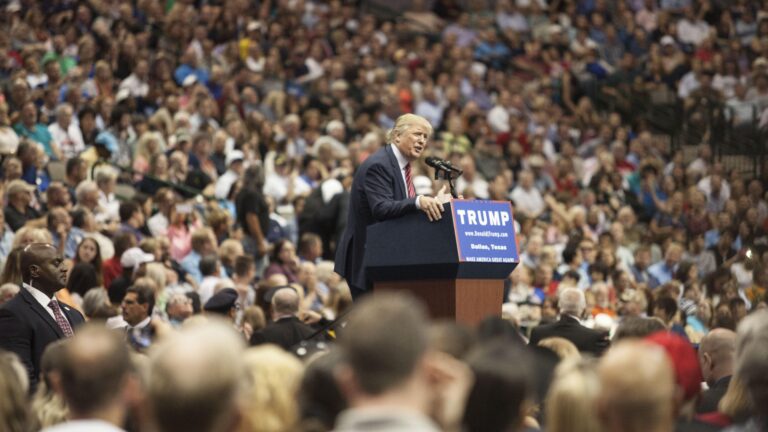 At Massive Dallas Rally, Trump’s Speech Lacks Policy : It’s All Politics – NPR