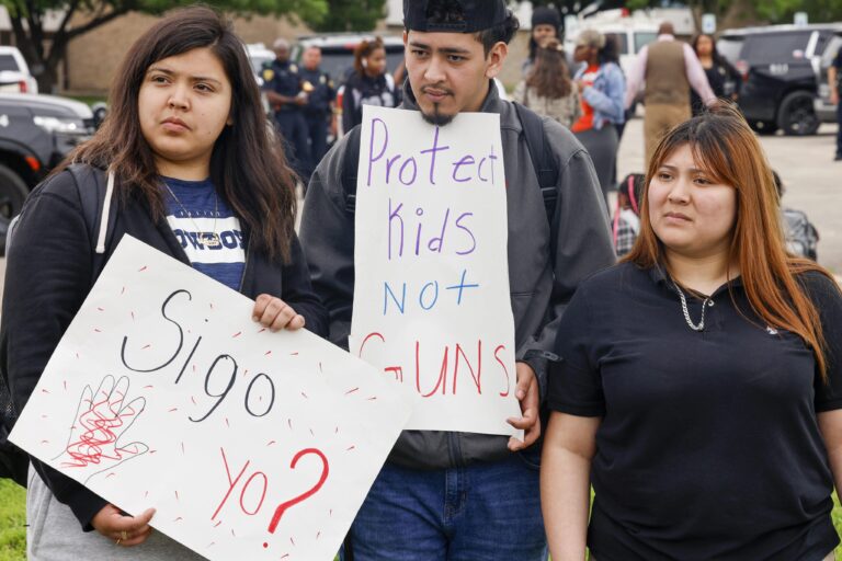 Students walk out of Wilmer-Hutchins High School, protest lack of security on campus – NBC 5 Dallas-Fort Worth