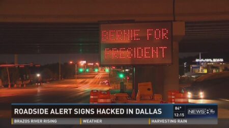 Hacked Dallas road signs display political messages – USA Today