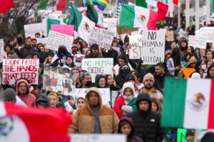 Hundreds in Dallas protest ICE, the Trump administration in response to L.A. unrest – KERA News