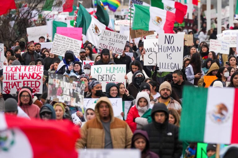 Hundreds in Dallas protest ICE, the Trump administration in response to L.A. unrest – KERA News