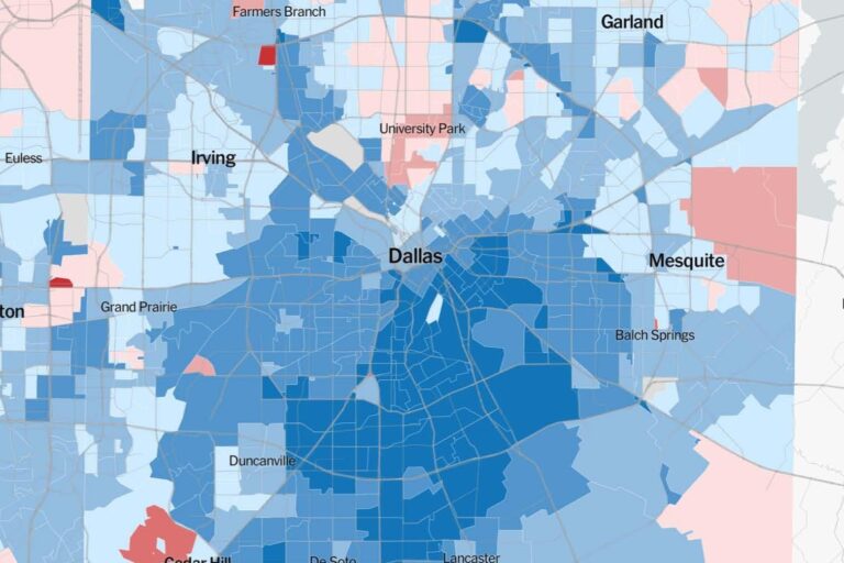 Election Map: Did Your Dallas Neighborhood Vote Red or Blue For President – Dallas Observer