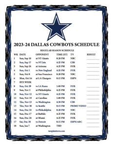 Cowboys schedule: Is Dallas playing today? – Yahoo Sports