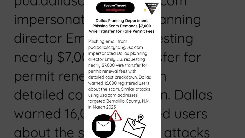 Scam email imitating Dallas’ planning department asks for thousands of dollars in fees – Dallas News