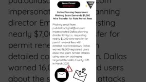 Scam email imitating Dallas’ planning department asks for thousands of dollars in fees – Dallas News